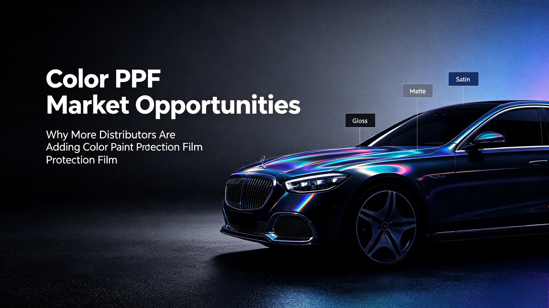 Opportunità di Mercato per il PPF Colorato: Perché Sempre Più Distributori di PPF Stanno Attirando l’Attenzione sul Film di Protezione della Vernice Colorato?