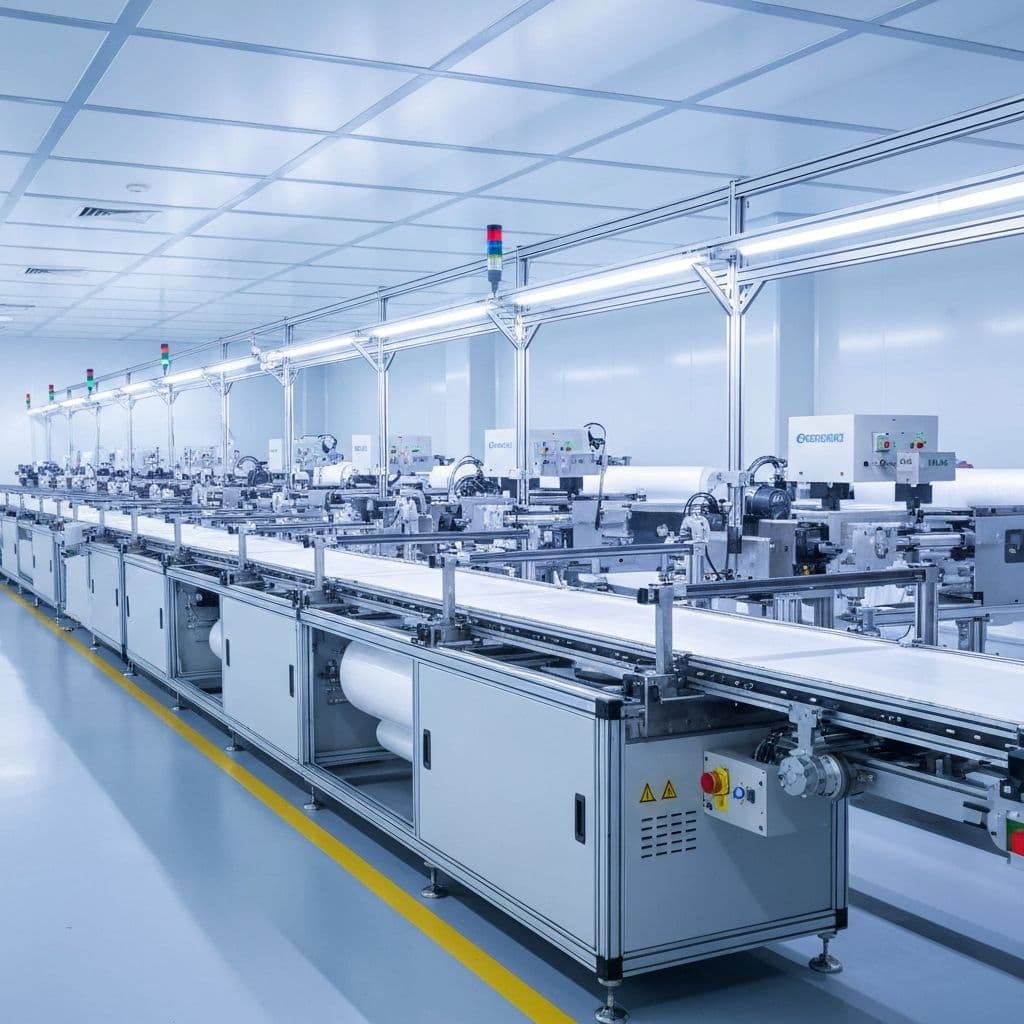 PPF manufacturing facility in China showing production line and quality inspection